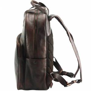 Mochila de Cuero para Mujer, Elegante y Moderna, Duradera, de Cuero Genuino, con Múltiples Compartimentos y Cierre de Cremallera, para la Escuela, Viajes y Oficina - Product Image 3