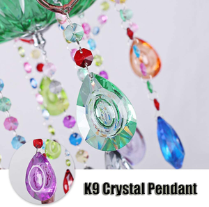 Lámpara colgante de cristal K9 de colores, decoración de techo, sombra multicolor, iluminación para dormitorio y sala de estar - Product Image 5