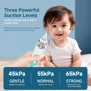 Aspiratore Nasale Elettrico Ricaricabile Silenzioso per Neonati, 3 Modalità, Funzione Musica, Impermeabile, per la Cura del Bambino - Product Image 3