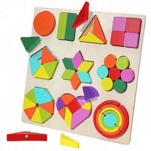 Juguete Educativo de Madera Clásico para la Imaginación y la Creatividad, Divertido Juego de Clasificación de Formas Coloridas, Rompecabezas Geométrico de Aprendizaje 3D para Niños, Seguro - Product Image 1