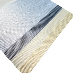 New Design Blackout Polyester Fiber Zebra Fabric Blackout Textiles For Motorized Zebra Roller Blinds