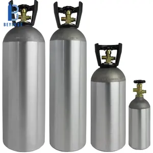 China billige Gasflasche 2.5LB 20LB Aluminium CO2-Tank mit Griff