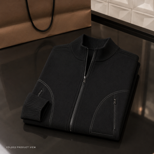 <span class=keywords><strong>Cardigan</strong></span> da Uomo in Lana 100% con Ricamo Personalizzato sul Davanti, Vestibilità <span class=keywords><strong>Slim</strong></span>, Collo Rovesciato, Motivo 3D, Moda Autunno Inverno - Product Image 5