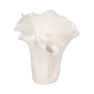 Vaso in gres con volantini, moderno vaso in ceramica per fiori, per soggiorno, camera da letto, ufficio, decorazione da tavolo - Product Image 1