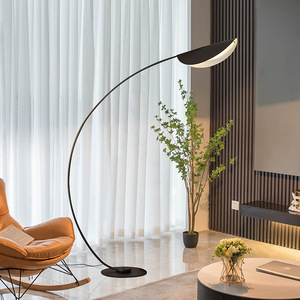 2024 New Lotus Leaf Fishing Lamp Instagram Style Popular Iron Body Floor E27 for Living Room Bedroom Sofa <b>Side</b> Bedside Standing - Product Image 1