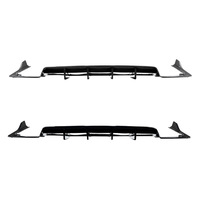 Diffuseur de pare-chocs arrière en ABS noir brillant et motif carbone, pièces de modification compatibles avec Audi A7 2015 à 2017