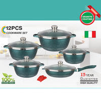 Offres Exceptionnelles : Batterie de Cuisine DESSINI 12 Pièces en Aluminium Moulé Sous Pression Antiadhésive de Haute Qualité