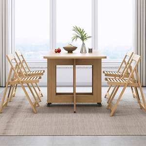 <span class=keywords><strong>Table</strong></span> à manger pliante <span class=keywords><strong>en</strong></span> bois massif pour petit appartement, forme rectangulaire, design <span class=keywords><strong>de</strong></span> la dynastie Song, meubles <span class=keywords><strong>de</strong></span> salle à manger - Product Image 2