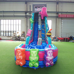 สไลเดอร์น้ำเป่าลมรูปหมียักษ์ WINSUN พร้อมสระน้ำ สไลเดอร์น้ำ PVC สีสันสดใสสำหรับงานวันเกิดเด็กและกิจกรรมกลางแจ้ง - Product Image 5