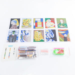 Diamant Peinture 5d 10 Pièces Ensemble Mini Diy Avec Cadre <span class=keywords><strong>Van</strong></span> <span class=keywords><strong>Gogh</strong></span> Style Casual Cadeau pour Amis - Product Image 4