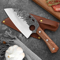 Couperet à viande chinois 6.7 pouces Chef couteau de boucher nouveau manche en bois populaire rasoir tranchant couteaux de cuisine avec gaine