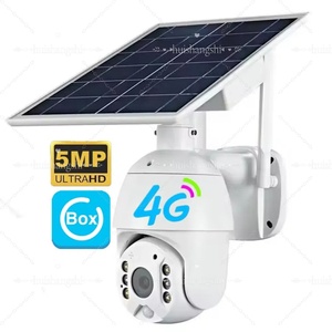 4K Smart 4g Sim Card 5mp Wifi Wireless Ip Ptz Surveillance <b>Security</b> Network Cctv Camera with Outdoor Alarm Tracking Solar Ubox - Product Image 1