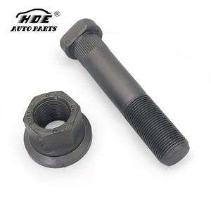 42117455 420648226 42101367 Wholesale HDE Auto Parts <b>Wheel</b> Bolt with Nut M22x1.5x110 for Iveco EuroTrakker - Product Image 1