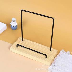 Wooden <b>Cd</b> Rack With Iron <b>Frame</b> Foldable Portable <b>Cd</b> Storage Display Stand For Home Office Use - Product Image 1
