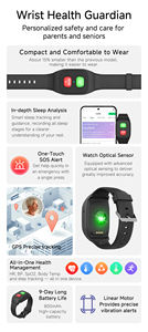 Nouvelle <span class=keywords><strong>Montre</strong></span> Connectée GPS 4G <span class=keywords><strong>pour</strong></span> Personnes Âgées 2026 avec Suivi du Sommeil, Détection de Chute, Alerte SOS et Message Vocal - Product Image 6