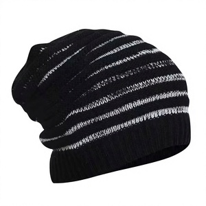Unisex Letter Pattern Beanie Hat 100% Acrylic Knitted Breathable Waterproof Street Style <b>Winter</b> <b>Cap</b> for Adults Outdoor Use - Product Image 1