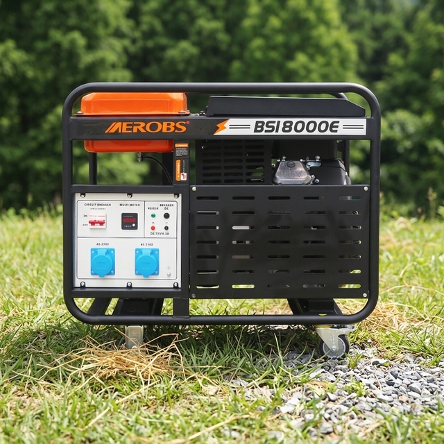 15kW BS18000E 4-Stroke Gasoline Generator 16.5kW Max 999cc Twin Cylinder Electric Start Portable 230V 50Hz Industrial