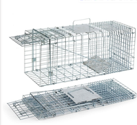 Groothandel Opvouwbare Metalen Draad Duivenval Kooi Humane Levende Dier Muis Rat Trap Kooi Gegalvaniseerd Groot Formaat Rat Kooi Val