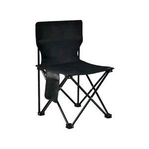 Chaise de camping pliable pour adulte en tissu Oxford 600D noir, très vendue, pour promotion - Product Image 1