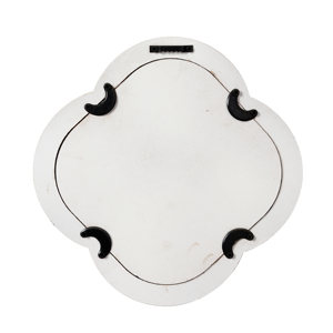 Luxury casale RTS fatto a mano bianco rustico decorativo per la casa a forma irregolare piccolo <span class=keywords><strong>bagno</strong></span> expejo legno cornice <span class=keywords><strong>specchio</strong></span> da parete - Product Image 5