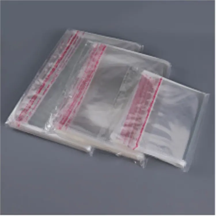 Prezzo di fabbrica OPP sacchetti di imballaggio trasparente sigillo autoadesivo patta supporto gioielli personalizzati Cellophane sacchetti di plastica