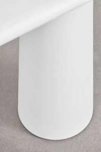 Konsol meja <span class=keywords><strong>MDF</strong></span> kayu putih furnitur ruang tamu lorong pintu masuk Modern murah kelas atas - Product Image 5