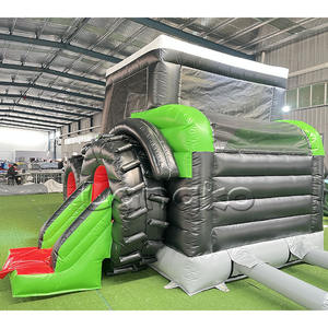 Langko Tracteur Gonflable Vert, Piste de Course de Karts Gonflables, Aire de Jeux Gonflable Commerciale Extérieure, Castillo Inflable - Product Image 6