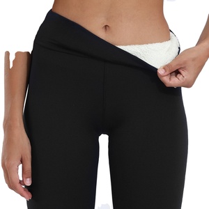 <span class=keywords><strong>Pantalon</strong></span> chaud d'hiver en velours épais pour femme, Legging noir de taille haute, <span class=keywords><strong>pantalon</strong></span> de Compression en <span class=keywords><strong>laine</strong></span> d'agneau épais, <span class=keywords><strong>pantalon</strong></span> résistant au froid - Product Image 1