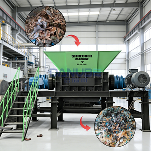 New Technology Mixed Municipal Waste <b>Shredder</b> Plastic Shredding Machine Textile Crushing Equipment - Product Image 1