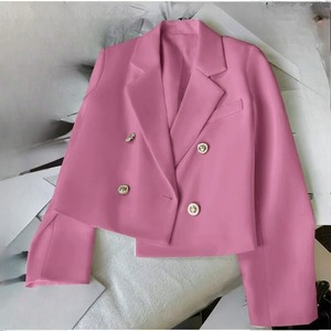 WY90706 İlkbahar ve Sonbahar Yeni Stil Büyük Beden Moda Şık Bol 2026 Sonbahar Takım Ceketi Kısa Mont Kadınlar İçin - Product Image 1