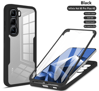 Coque de Téléphone Intégrée Coque-Film pour Infinix Hot 60 Pro Plus 4G, Étui de Protection Antichoc à Couverture Complète pour la Série Infinix
