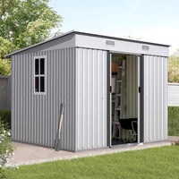 Abri de jardin mobile pré-soudé pour outils, étanche, facile à assembler, pour usage résidentiel en extérieur