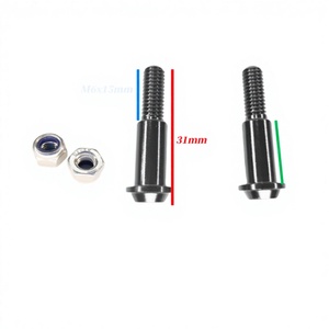 Kit de vis de levier de frein en acier inoxydable SOMOTO Taiwan SUS304 UFO M6x31mm Spécialisé pour les systèmes à double disque Raw TIB & BKP - Product Image 1