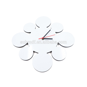 Bán Buôn 20Cm <span class=keywords><strong>DIY</strong></span> Trang Trí Nội Thất Tùy Chỉnh Gỗ MDF Trống Thăng Hoa Đồng Hồ Treo Tường - Product Image 2