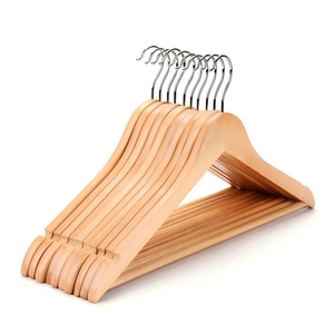 Cintres en bois massif, cintres de penderie, étendoirs à linge, cintres en bois, étendoirs à linge domestiques, étendoirs à linge pour hôtels - Product Image 2