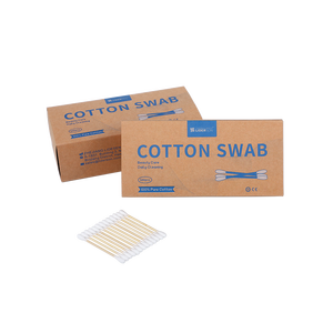 Cotons-tiges originaux Q Tips 500 pièces/boîte, bâtonnets en bambou, cotons-tiges avec boîte en papier kraft - Product Image 5