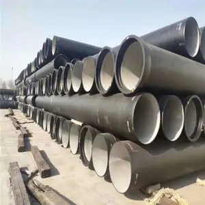 K9 Ductile Iron Pipe DN100 150 Seismic Flexible Cast Iron Sewage Treatment Pipe Socket Ductile Iron Pipe DN300-324