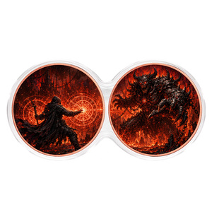 Pièces de monnaie en cuivre pur .999 de 2*1 oz, double face, motif Mythology <span class=keywords><strong>Demon</strong></span> <span class=keywords><strong>Lord</strong></span>, collection Baddies, pièce de 1 oz - Product Image 1
