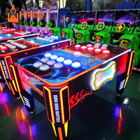 HiPlay Prix usine Jeu d'arcade Whack-a-Mole de réaction rapide pour 2 joueurs, Jeu de table interactif à monnayeur pour Parc d'attractions et FEC