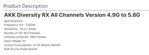 AKK Diversity Original, Versión para Todos los Canales 4.9G-5.8G, para Drones de Carreras RC, Piezas de Alta Calidad - Product Image 6