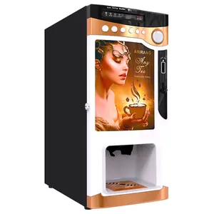 Auto Coin Operated LE Coffee instant automatic coffee machine vending instant coffee vending machine