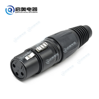 Équipement audio-vidéo professionnel, modèle Qiao YPC-1080, connecteur XLR mâle et femelle à 3 broches, connecteur en cuivre plaqué argent
