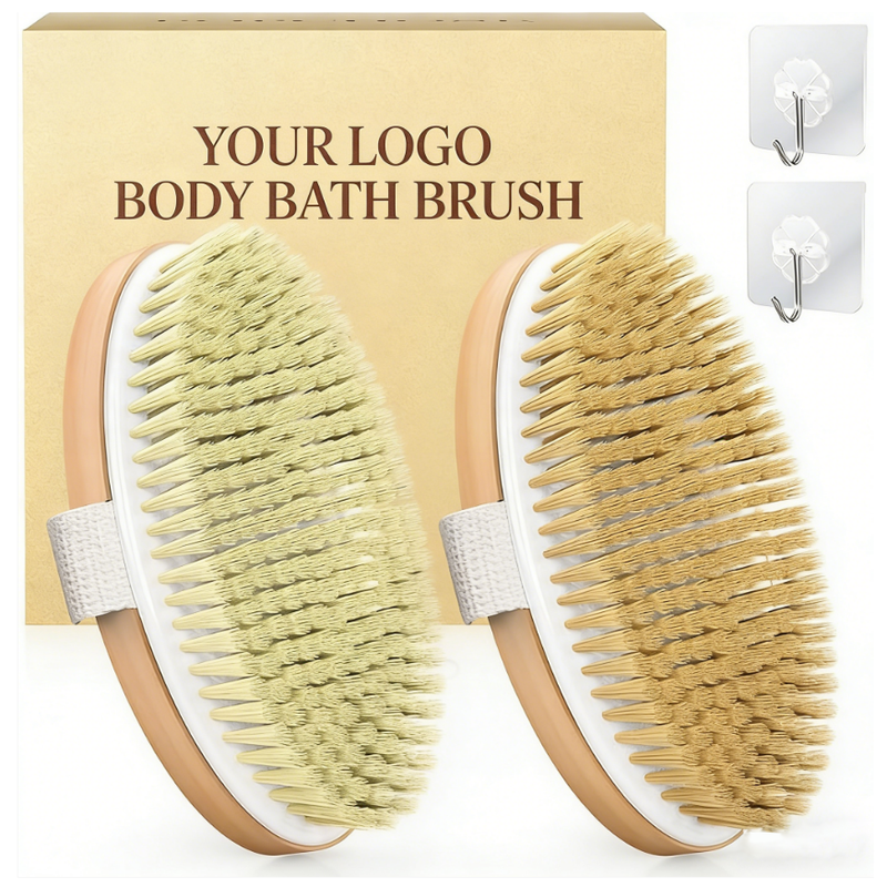Custom Logo Dry Brushing Body Brush