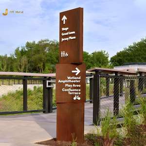 EX1030 Brushed Stainless Steel Wall Mounted <b>Sign</b> for Hotel Lobby Interior Wayfinding and Architectural Projects - Product Image 5