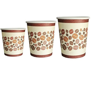 Gobelet en papier kraft blanc jetable à paroi simple, gobelet écologique idéal pour le café, le thé et les boissons gazeuses, haute qualité - Product Image 2