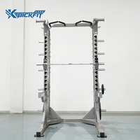 BickFit BH1061 Rack de musculation commercial réglable en acier inoxydable avec pile de poids de 195 kg pour entraînement complet du corps