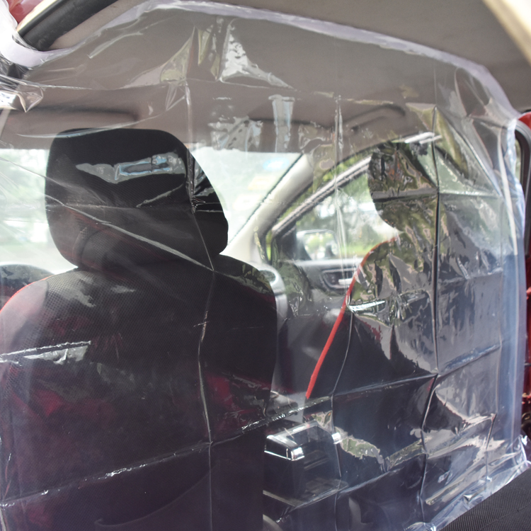 Антивирусная Защитная перегородка на заднее сиденье, пластиковая изоляционная защитная пленка, покрытие для автомобиля, защитная пленка