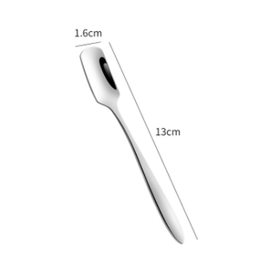 Cuchara de Acero Inoxidable de Alta Calidad con Logotipo Personalizado para Café, Té, Helado y Pastel - Product Image 1