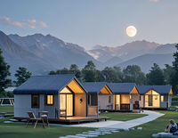 Casa Móvil Prefabricada Moderna CE de 20 pies, Casas Contenedor Prefabricadas Impermeables, Diseño en A, Viviendas Modulares Familiares, Edificio de Oficinas