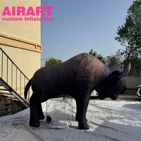 Ballon de taureau gonflable réaliste pour la décoration d'événements, taureau mécanique gonflable